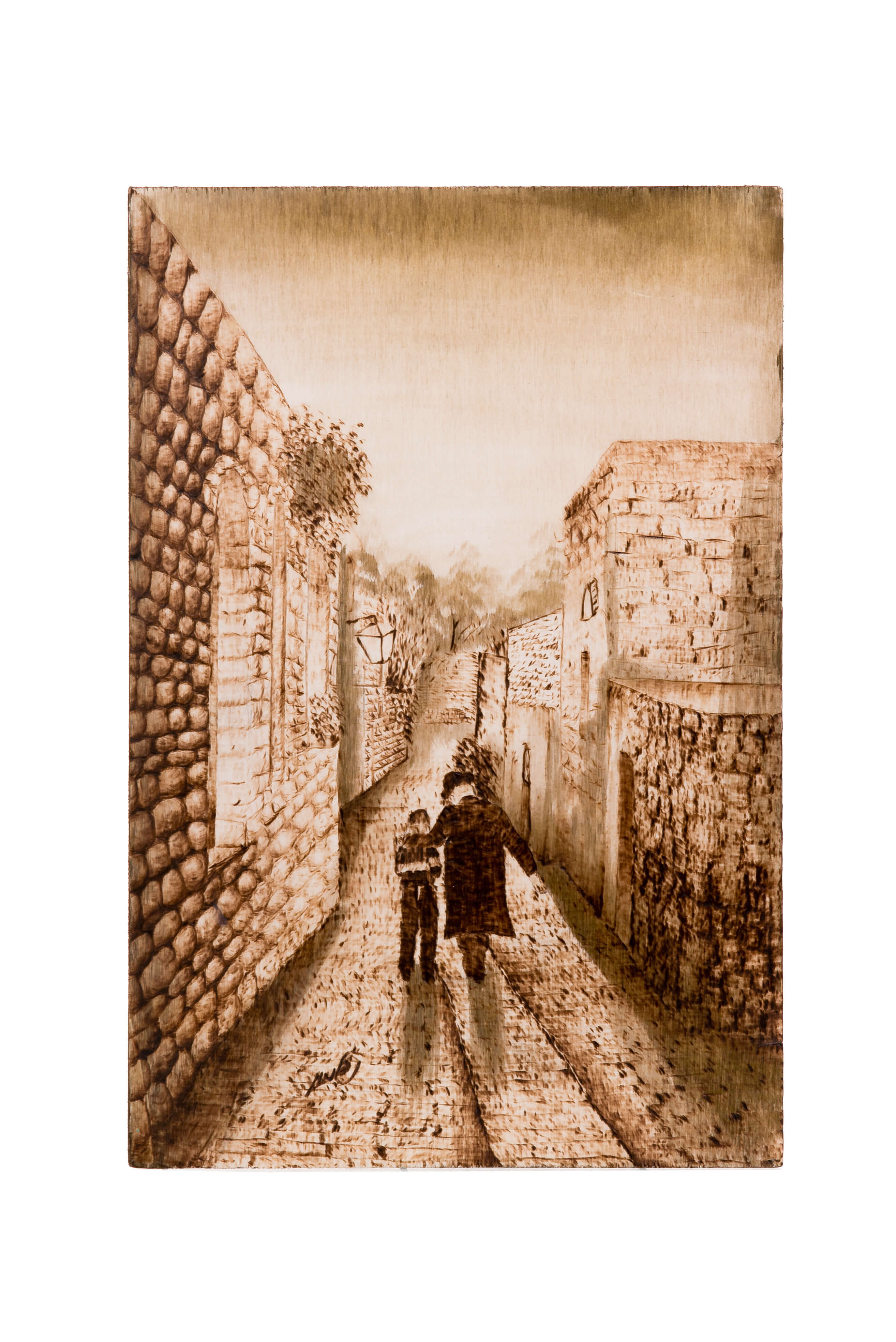 ציור וצריבה על עץ, נחמה סלומון